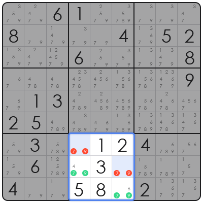sudoku box line reduction